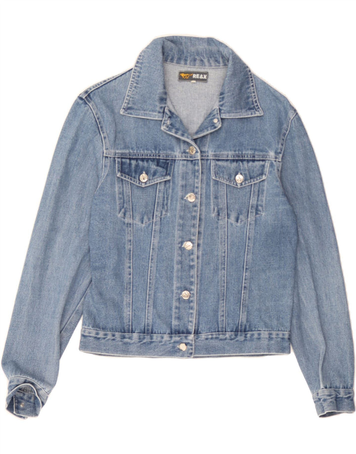 VINTAGE Girls Denim Jacket 9-10 Years Blue Vintage Vintage and Second-Hand Vintage from Messina Hembry 