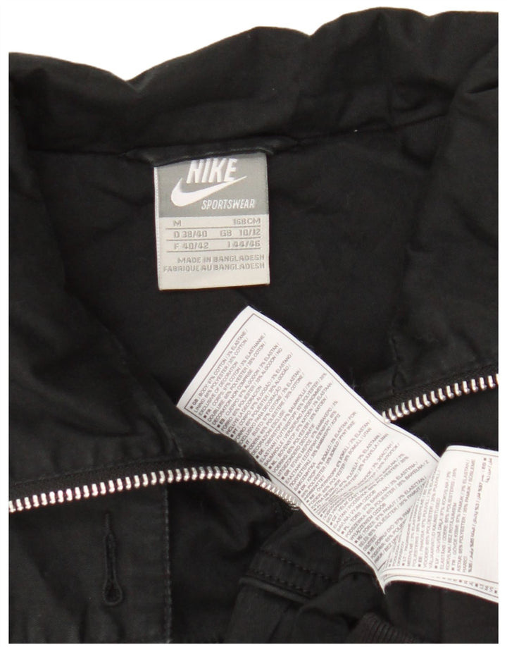 Jachetă bomber Nike pentru femei UK 10/12, bumbac mediu negru