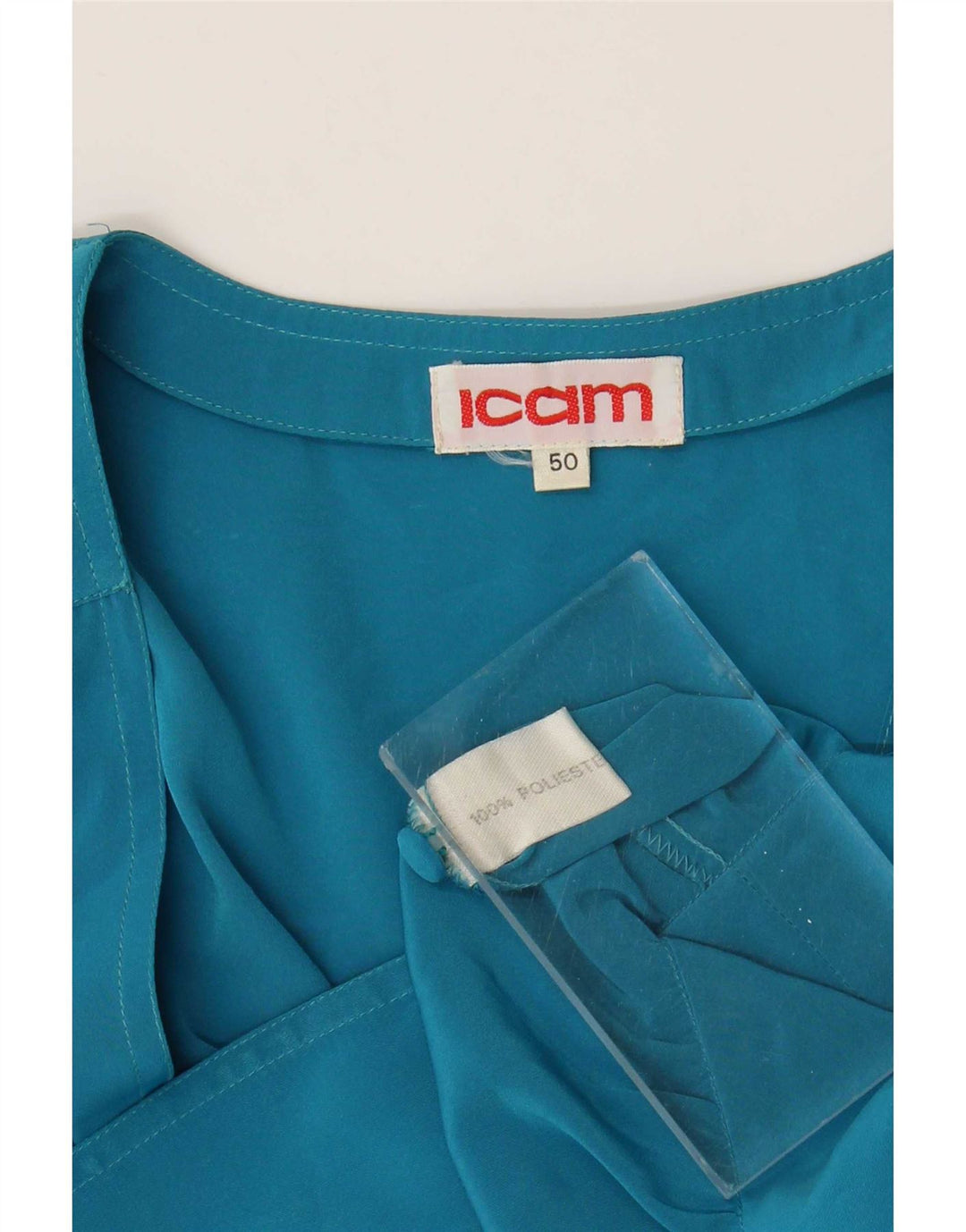 Bluză Icam Cămașă Crop pentru Femei IT 50 XL Poliester Albastru