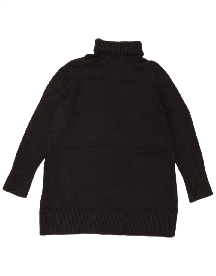Pulover pentru femei cu paragate supradimensionat cu gât rulat Zara UK 10 Mic Negru