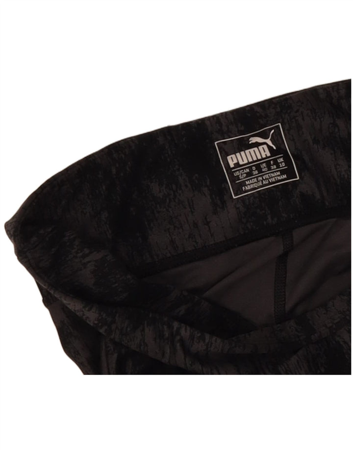 Leggings Capri Puma pentru femei UK 10 Small Black Tie Dye