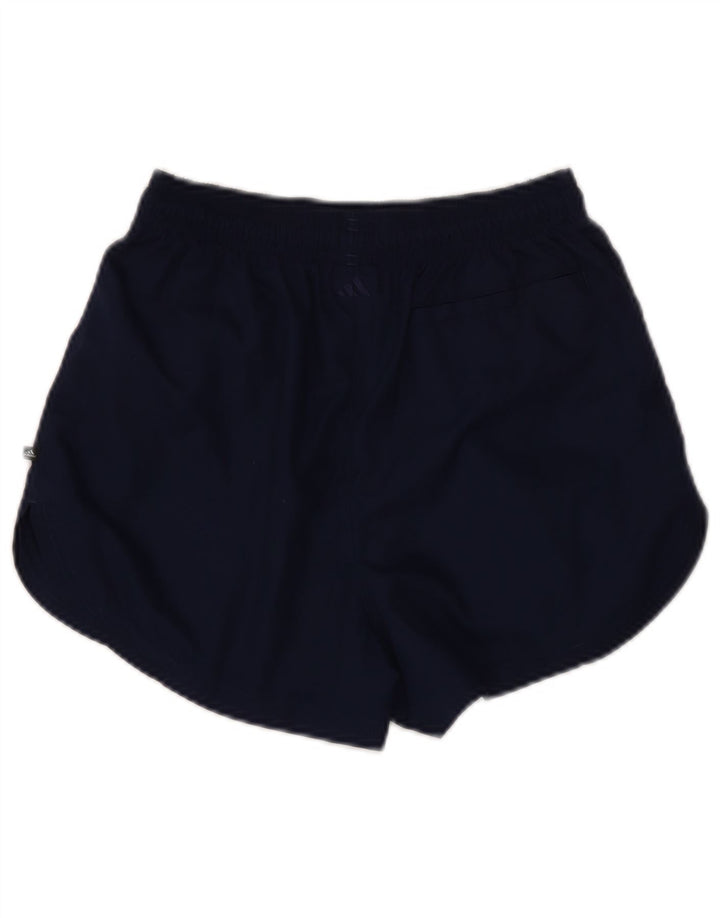 Pantaloni scurți sport Adidas pentru femei UK 12 Medium Bleumarin Poliester
