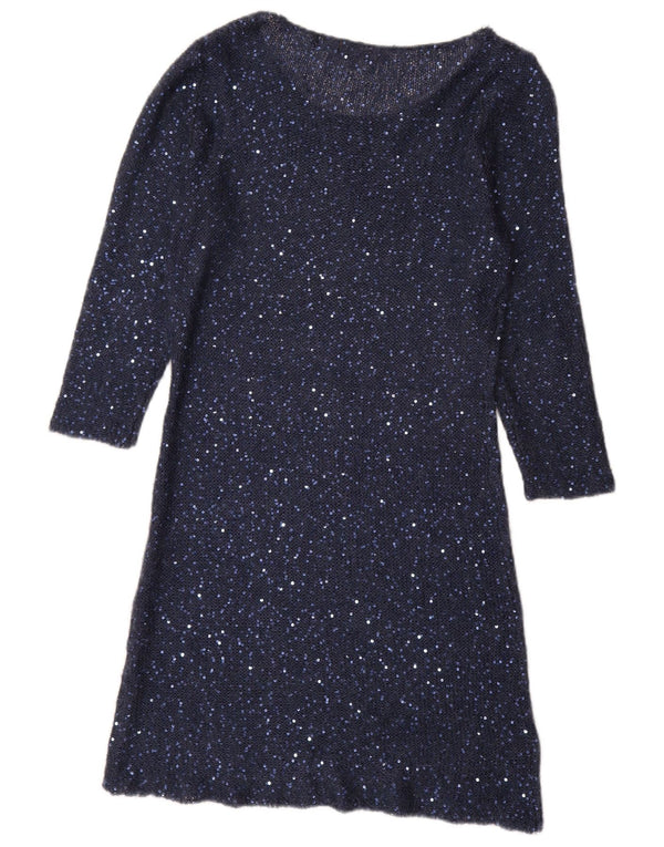 Phase Eight Rochie Jumper cu mâneci 3/4 pentru femei UK 14 Medium Bleumarin