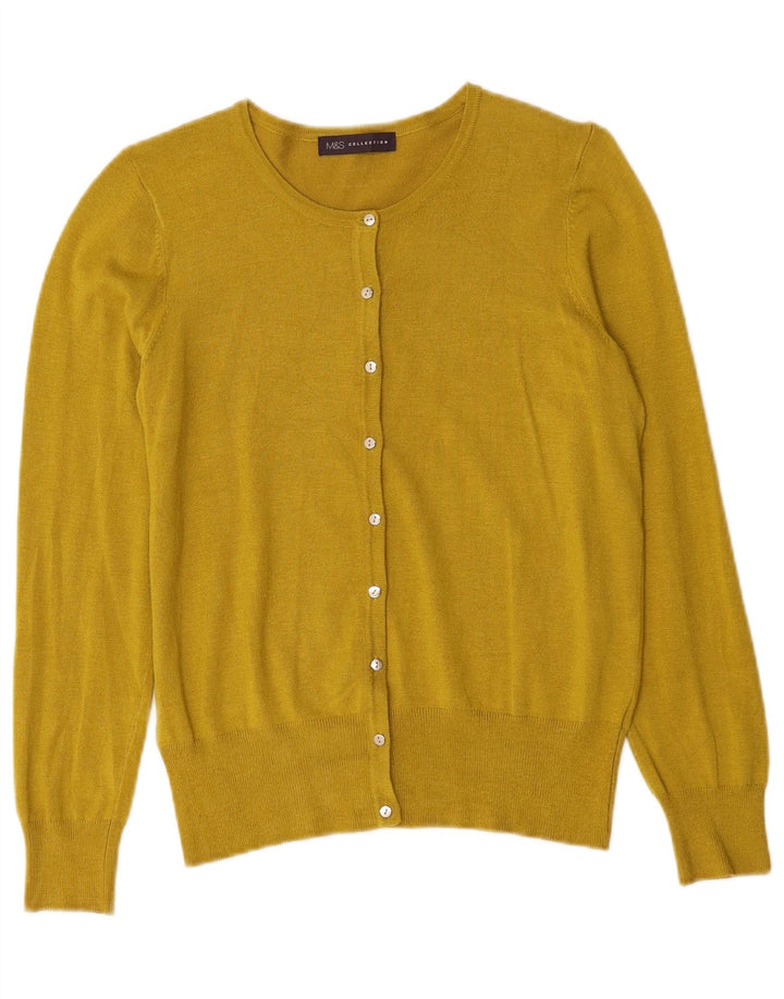 MARKS & SPENCER Pulover cardigan pentru femei UK 10 Small Yellow