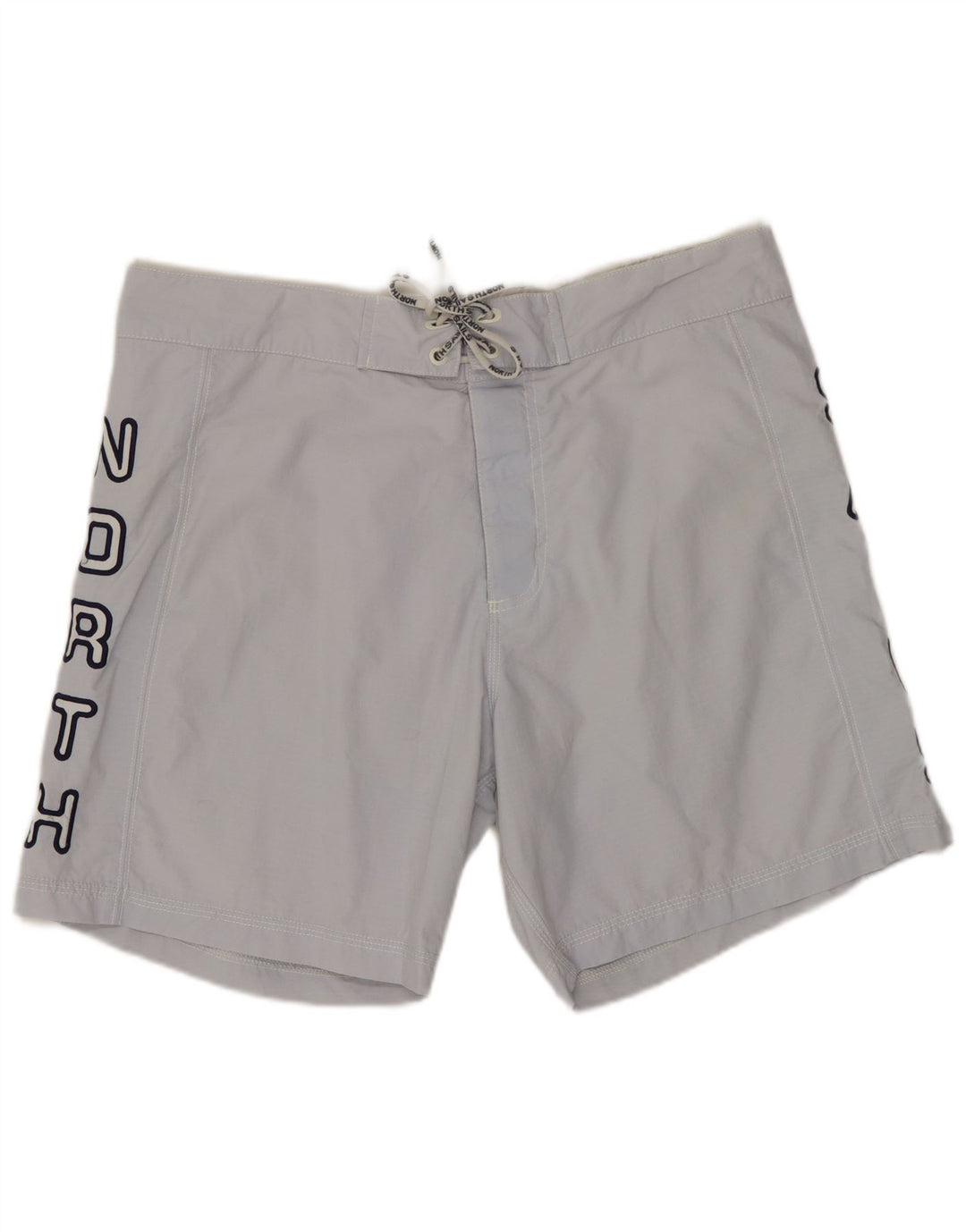 Pantaloni scurți de înot grafic North Sails pentru bărbați, nailon gri mediu
