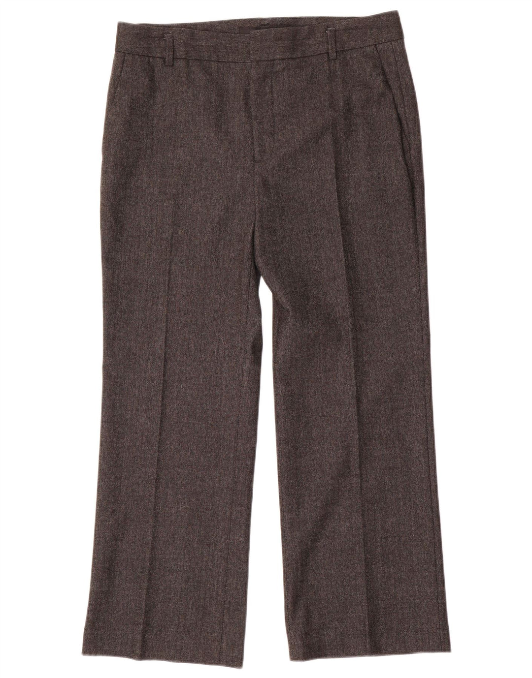 Pantaloni de costum drepți pentru femei Zara EU 40 Mediu L30 L27 Gri Herringbone