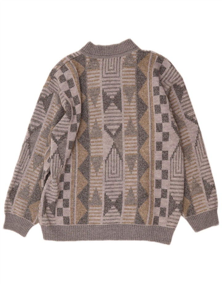 Pulover cardigan pentru bărbați Steiner XL, multicolor, geometric