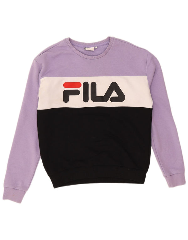 Pulover pentru damă Fila Graphic Pulover UK 10 Mic Violet Colorblock