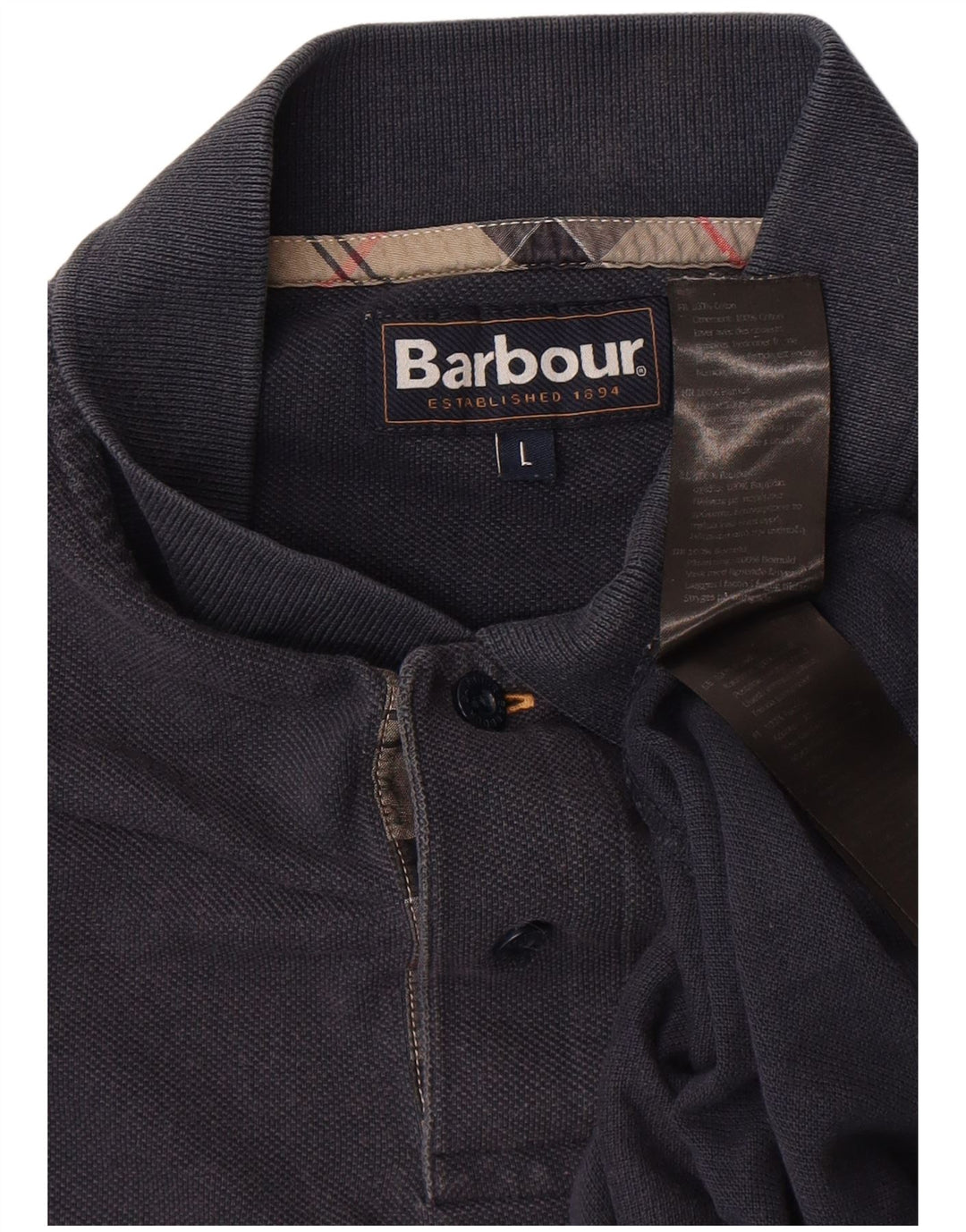 Cămașă polo Barbour pentru bărbați, mare, bleumarin, bumbac