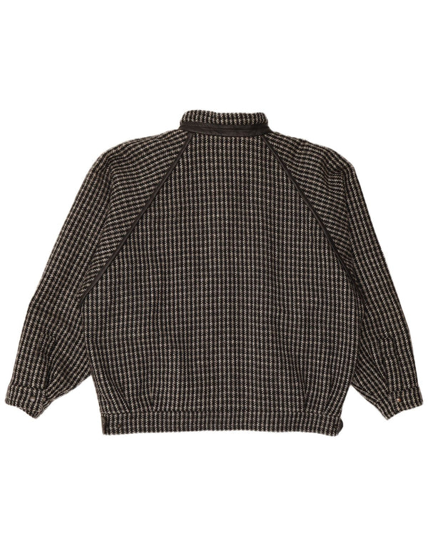 Bomber pentru bărbați VINTAGE UK 44 2XL Black Check