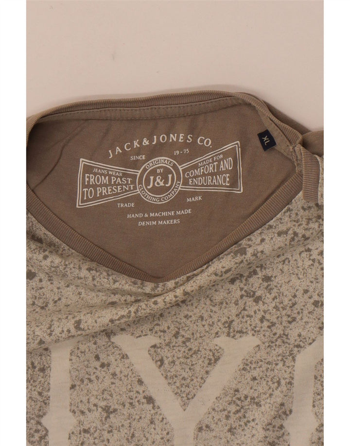 Tricou grafic Jack & Jones pentru bărbați Top XL gri