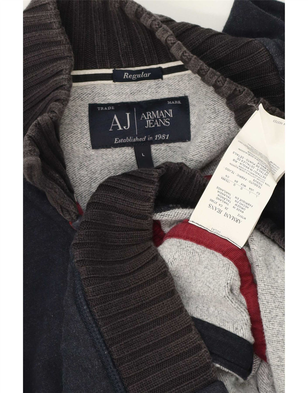 Pulover cardigan pentru bărbați Armani Jeans, mare, albastru, bumbac