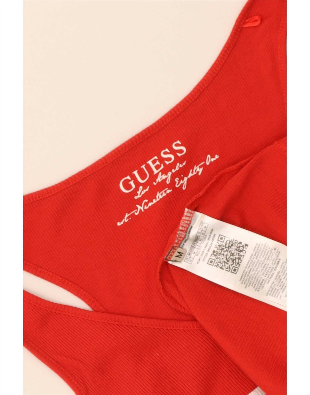 Vestă grafică Guess pentru femei UK 12, bumbac roșu mediu