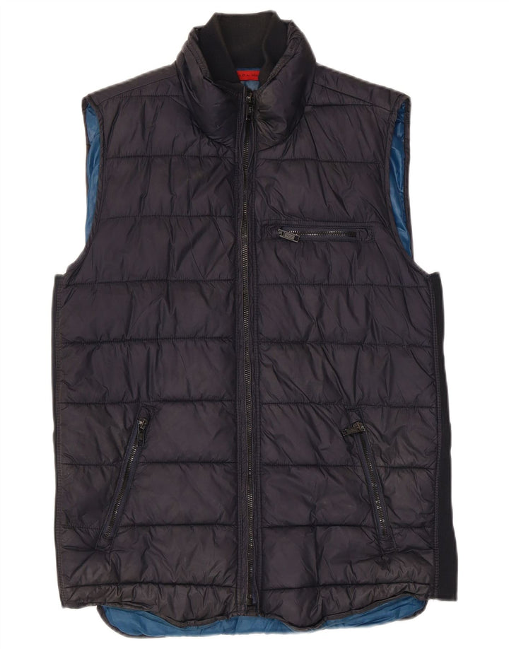 Gilet căptușit pentru bărbați Zara UK 38 Medium Bleumarin Poliester