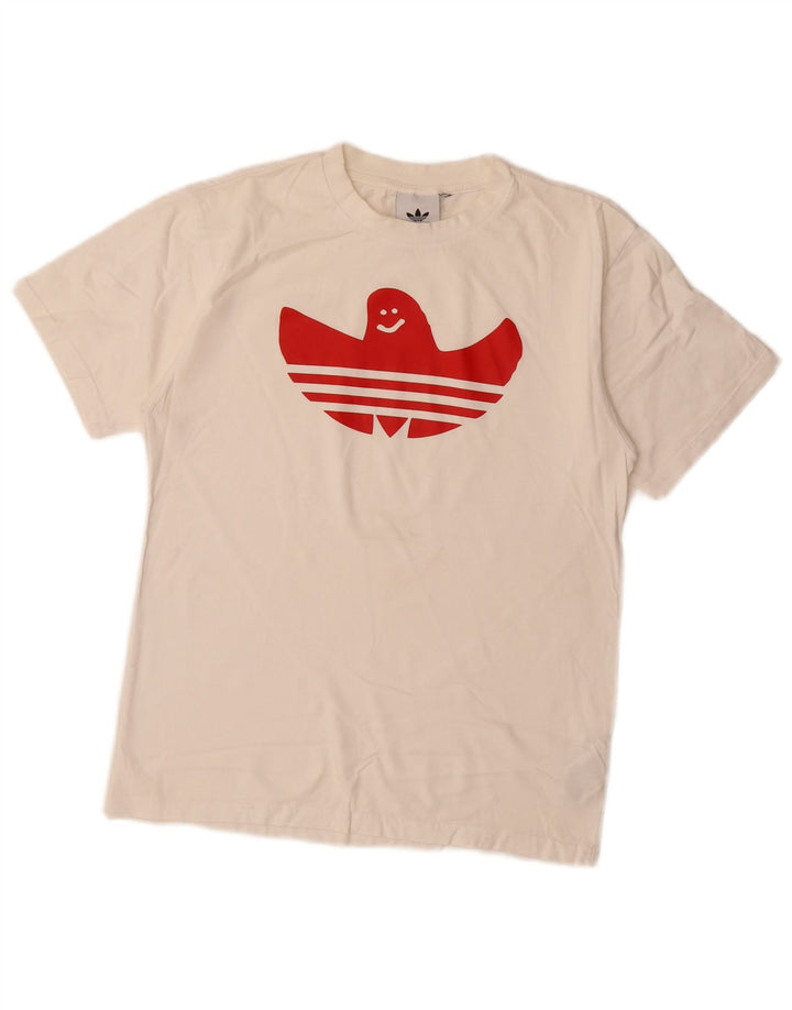Tricou grafic pentru bărbați Adidas Top mic alb