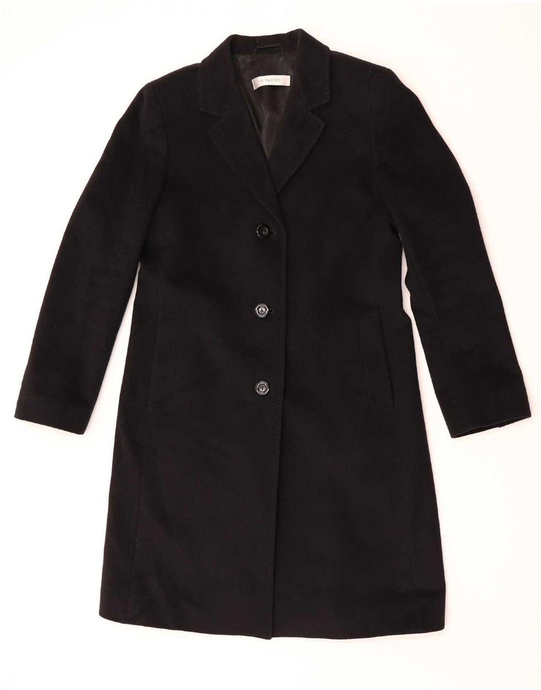 Intrend Palton pentru femei UK 12 Medium Black Wool