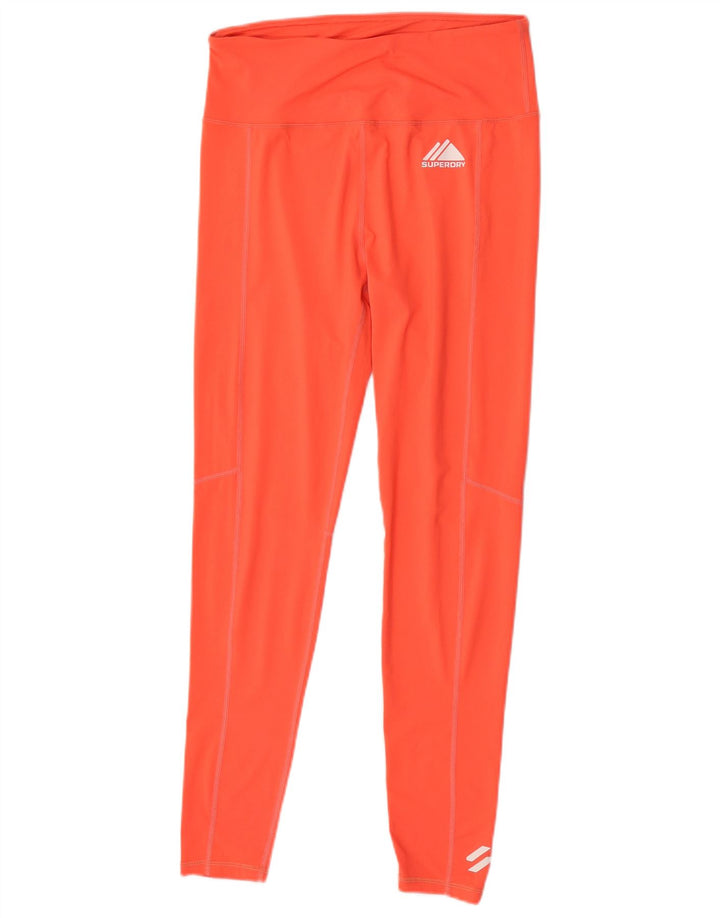 Leggings pentru femei Superdry UK 16 Poliester portocaliu mare