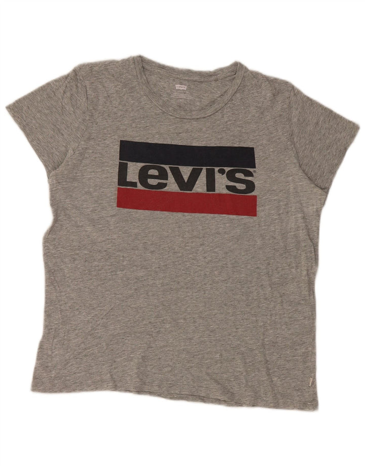 Tricou grafic Levi's pentru femei Top UK 14 Medium Gri Bumbac
