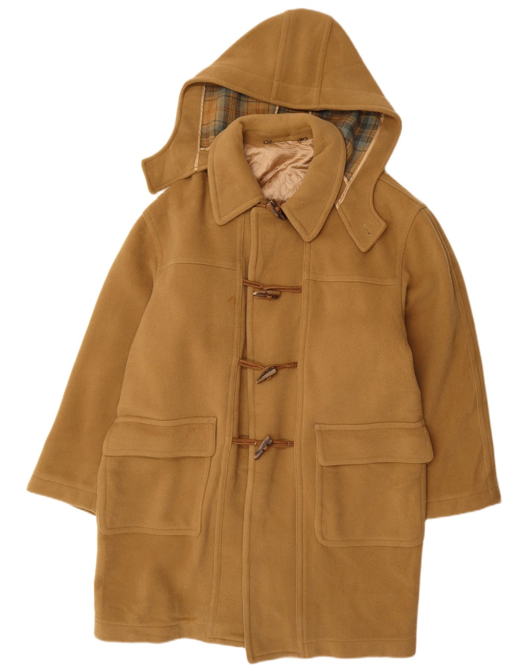 VINTAGE Manson cu glugă pentru bărbați IT 52 XL Lână bej