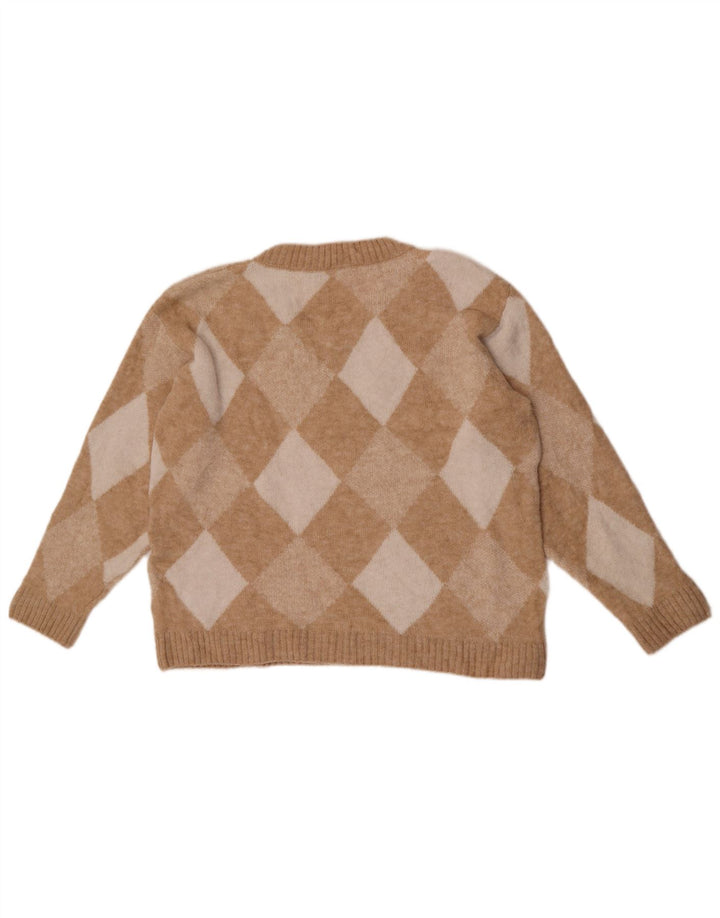 Pulover cu decolteu în V pentru femei Marks & Spencer UK 10 Mic Bej