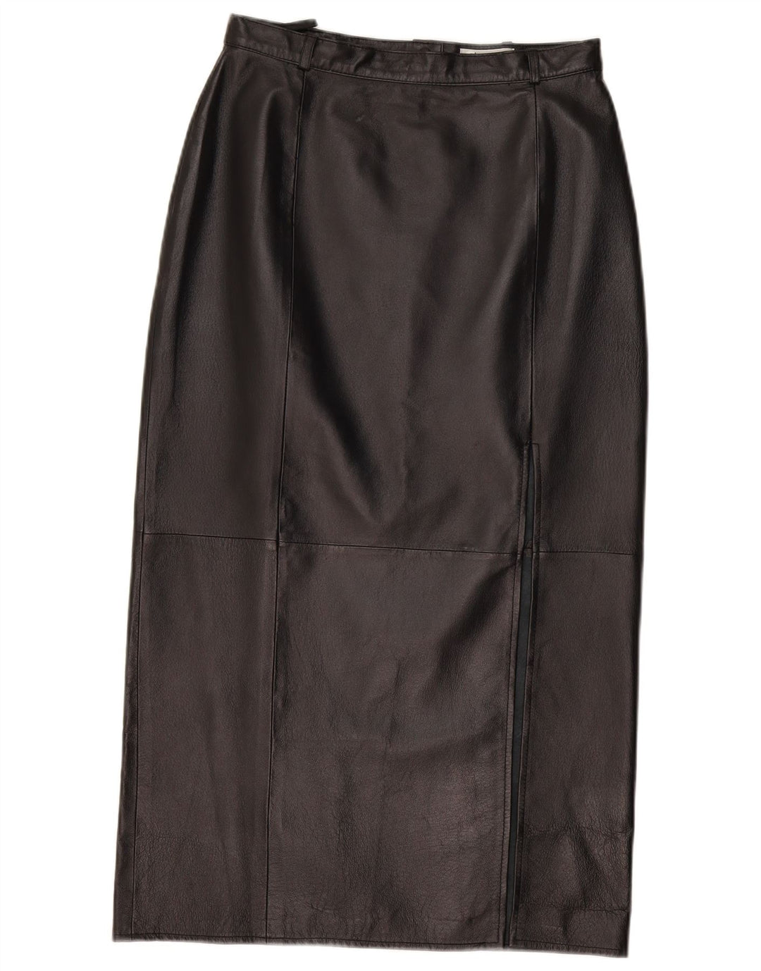 Fusta de piele vintage pentru femei W28 Medium Black Leather