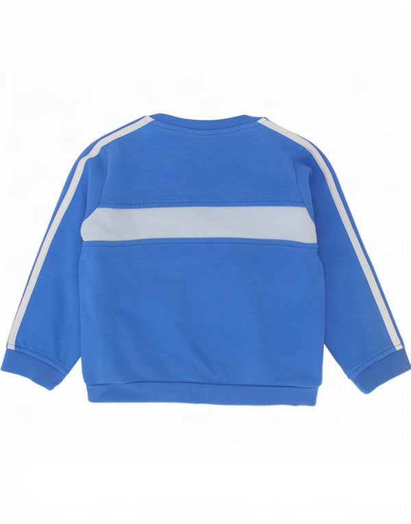 Pulover Adidas Bebeluși Băieți 12-18 Luni Bumbac Colorblock Albastru