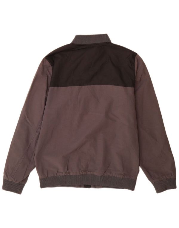 Jachetă bomber pentru băieți Lyle & Scott, 14-15 ani, gri din bumbac color bloc