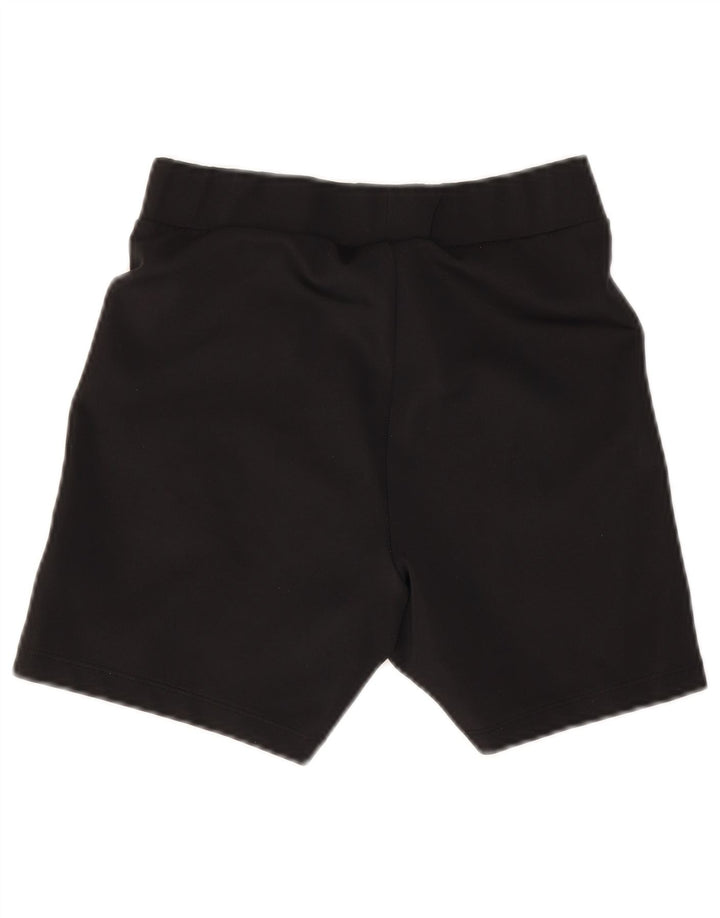 Pantaloni scurți sport grafic Adidas pentru femei UK 10 Small Negru Poliester