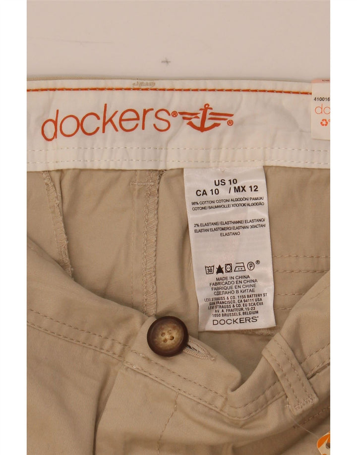 DOCKERS Womens Bermuda Bermuda Shorts US 10 Large W32  Beige Cotton Vintage Dockers and Second-Hand Dockers from Messina Hembry 