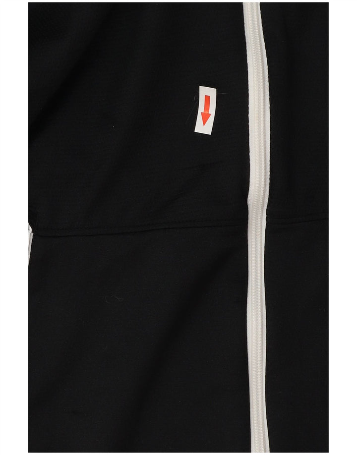 Jachetă de top pentru trening grafic Nike pentru femei UK 14 Poliester mediu negru