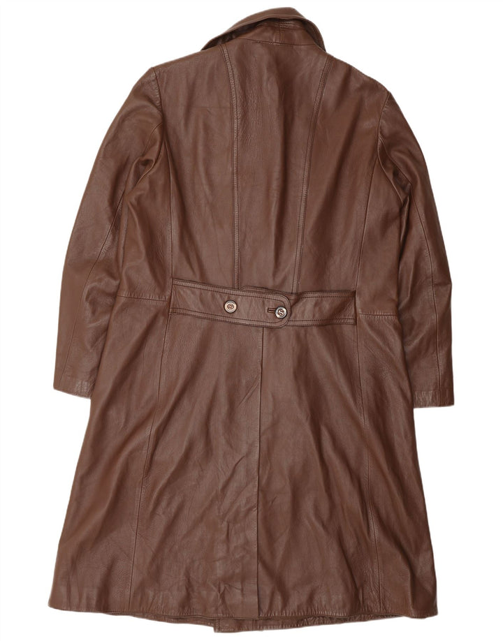 Palton din piele pentru bărbați VINTAGE UK 38 Piele maro medie