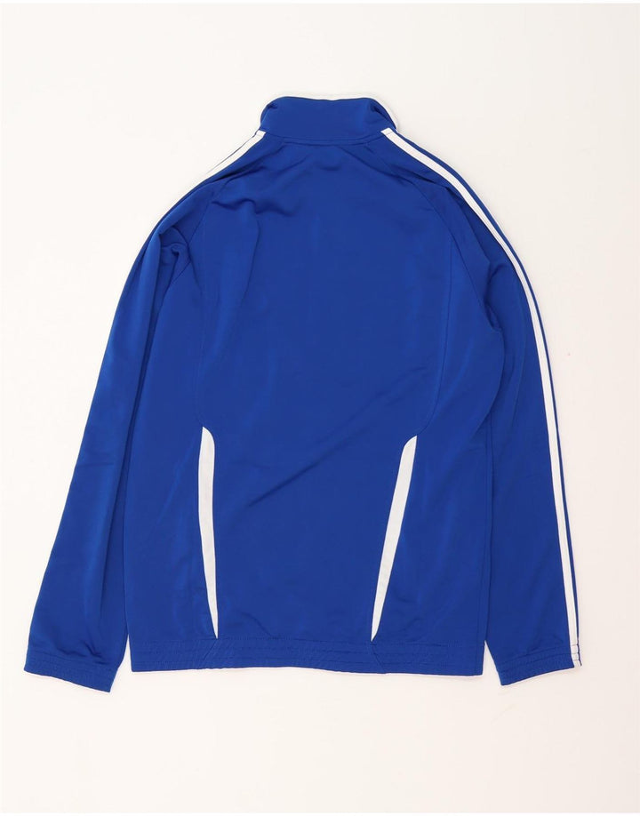 Trening pentru bărbați Adidas Top Jachetă Mic, albastru, poliester color bloc