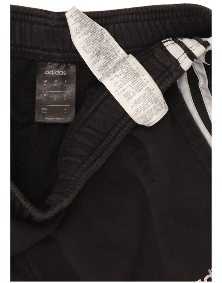 Pantaloni de trening pentru bărbați Adidas Pantaloni de jogging, bumbac mediu negru