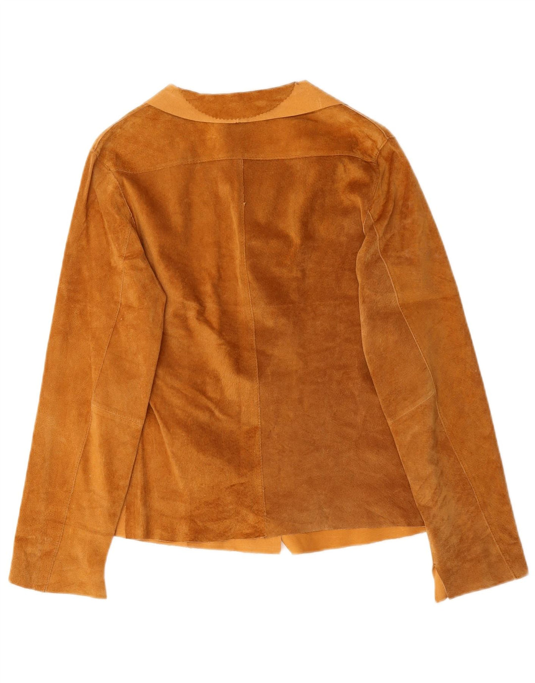 CONBIPEL Womens Suede Jacket IT 44 Medium Brown Leather
