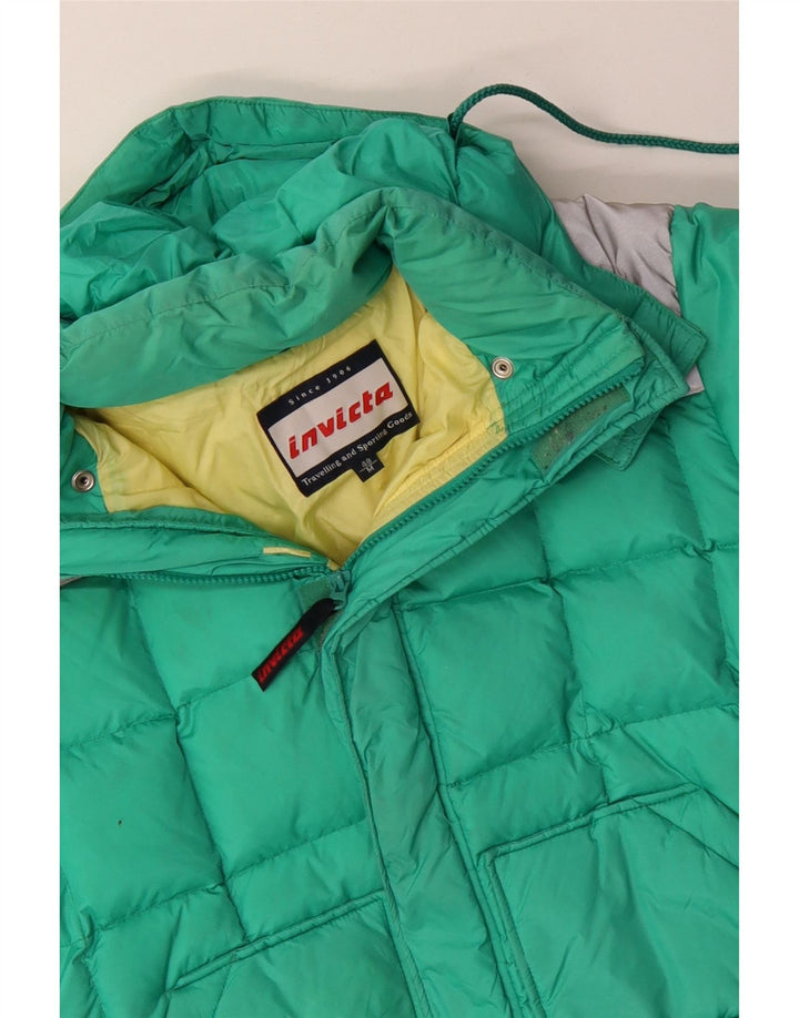 Jachetă căptușită cu glugă pentru bărbați INVICTA IT 48 Medium Turcoaz Colorblock Nylon