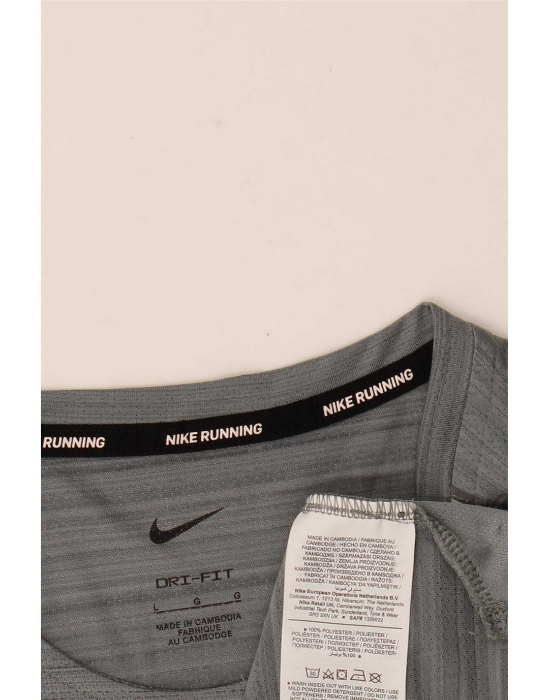 Tricou Nike Dri Fit pentru bărbați Top mare, gri, poliester