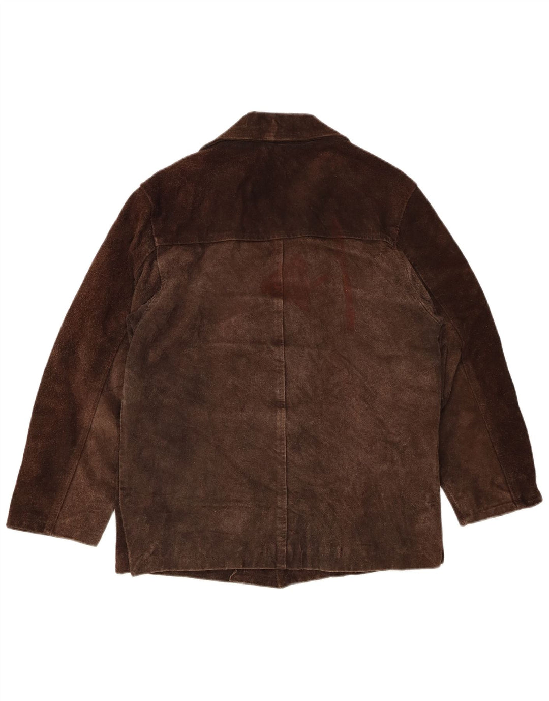 Jachetă vintage pentru bărbați din piele intoarsa UK 38 maro mediu