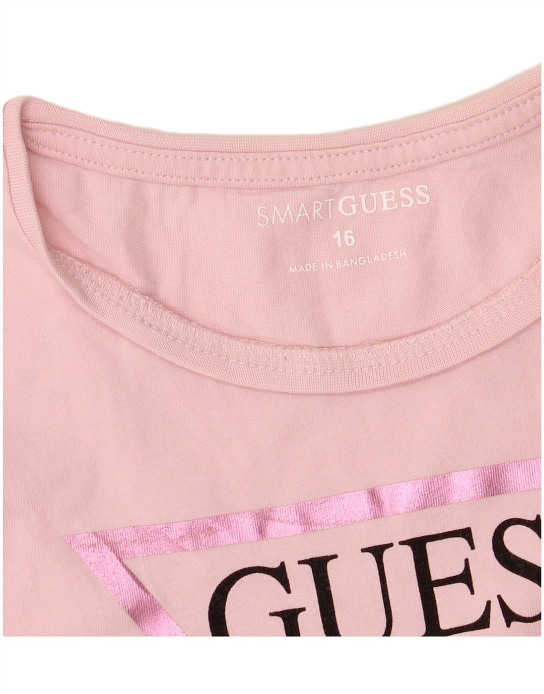 Tricou grafic pentru fete GUESS Top 15-16 ani roz
