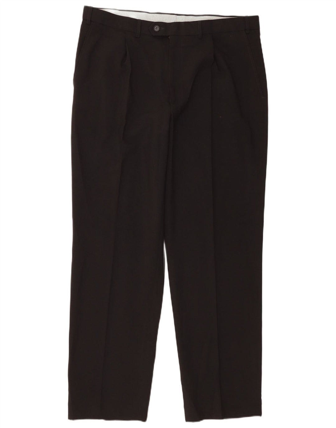 Pantaloni de costum pentru bărbați Marks & Spencer L36 L31 Poliester negru