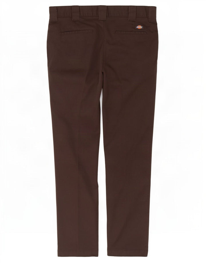 Pantaloni chino pentru bărbați Dickies Slim Fit L30 L32 Maro Poliester