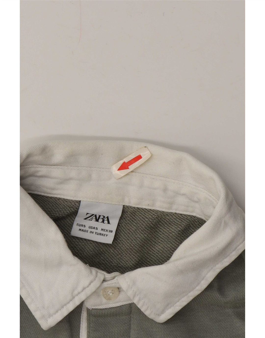 Pulover pentru bărbați Zara, cu gât polo, verde mic