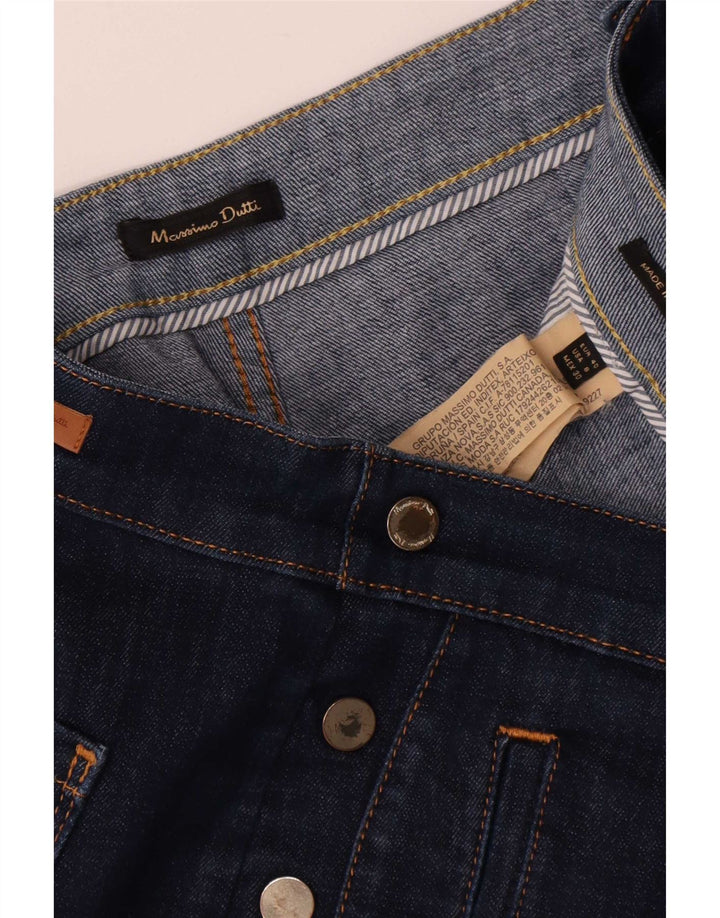 Blugi tăiați pentru femei Massimo Dutti EU 40 Medium W30 L25 Bumbac bleumarin