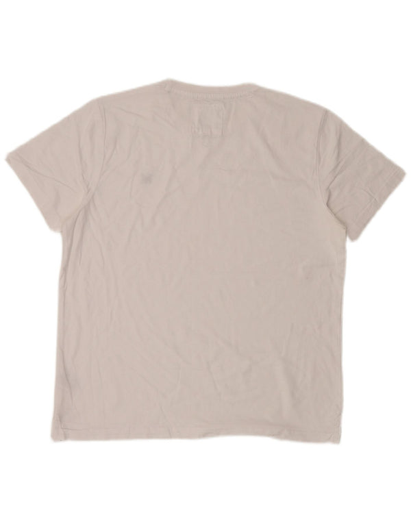 Crew Clothing Tricou pentru bărbați Top mare, alb, bumbac