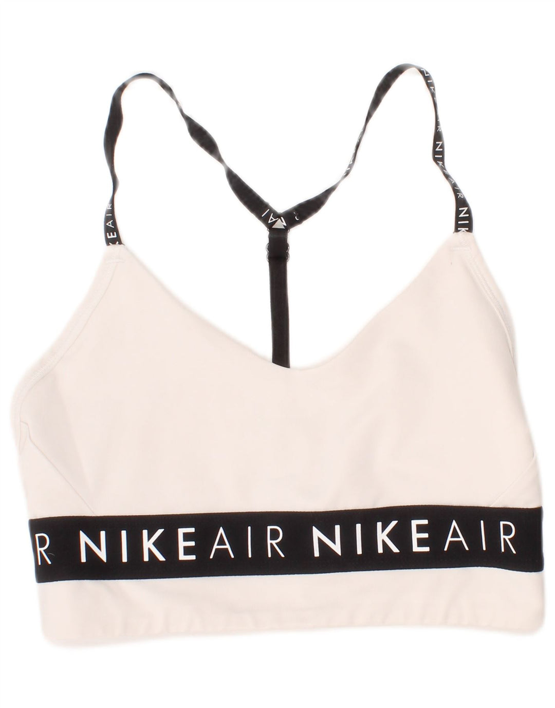 Sutien sport grafic pentru femei Nike, mic, alb, poliester sport