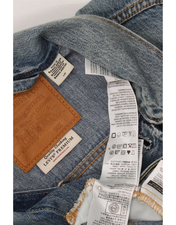 Jachetă de blugi pentru bărbați Levi's UK 40, mare, albastru, bumbac