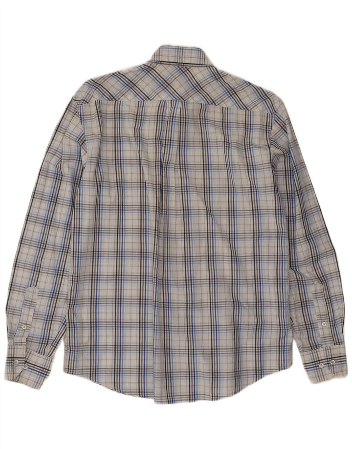 Cămașă pentru bărbați Ben Sherman, bumbac cu carouri albastru mediu