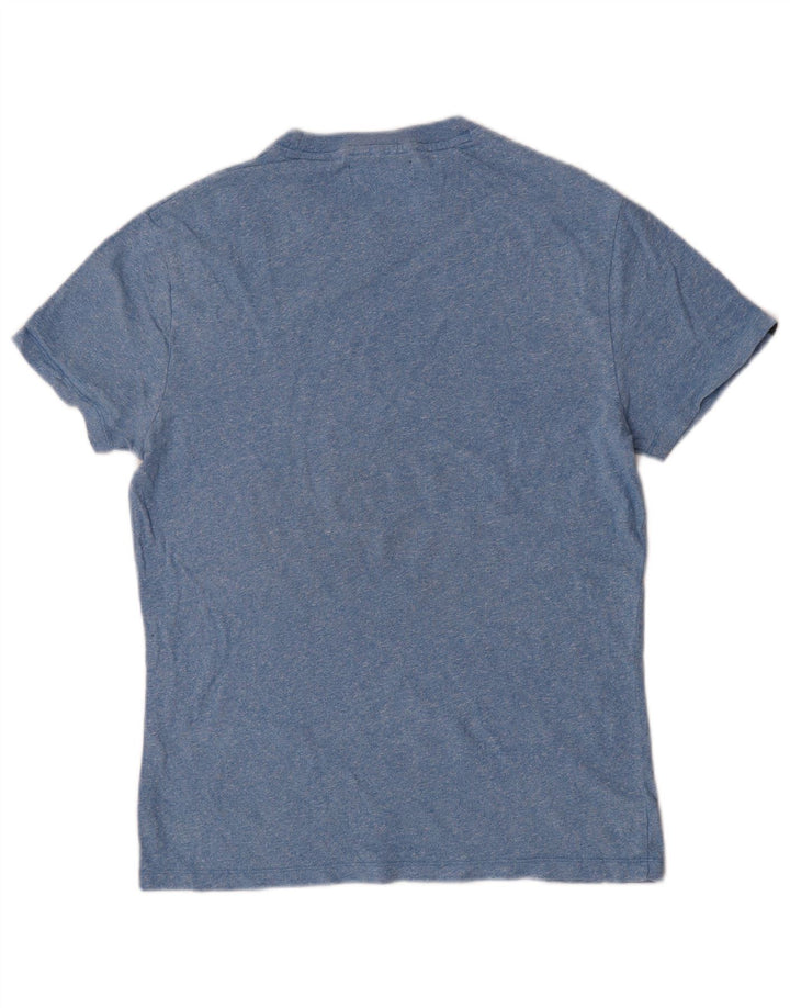 Tricou Superdry pentru bărbați Top Medium Blue Pete Bumbac