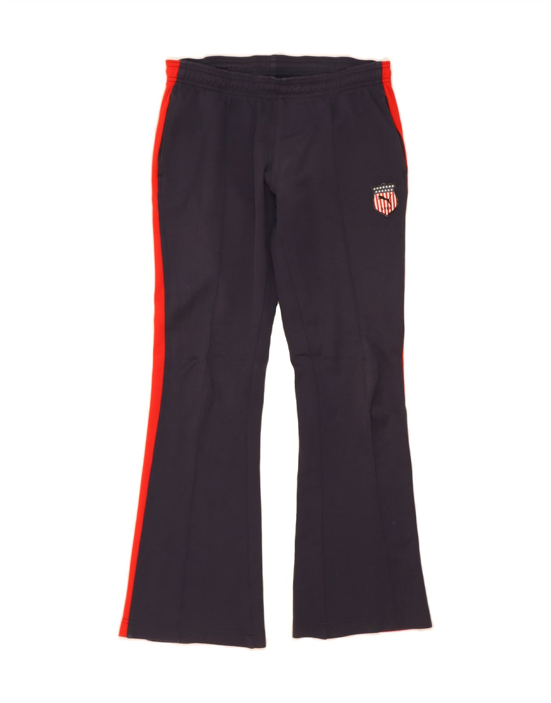 PUMA Mens Tracksuit Trousers Medium  Navy Blue Colourblock Vintage Puma and Second-Hand Puma from Messina Hembry 