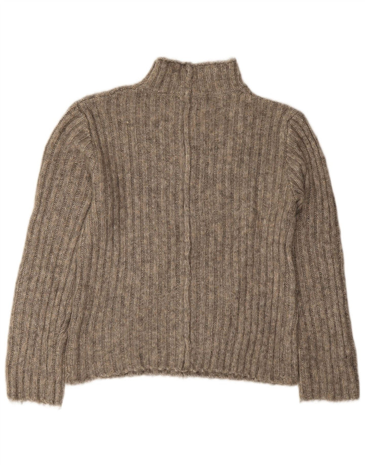 Pulover pentru femei cu gât țestoasă Zara UK 10 Mic gri acrilic