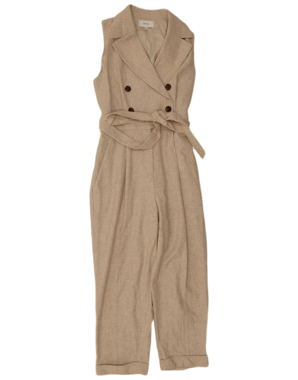 Salopetă fără mâneci pentru femei Reiss UK 12 Medium Beige Lână